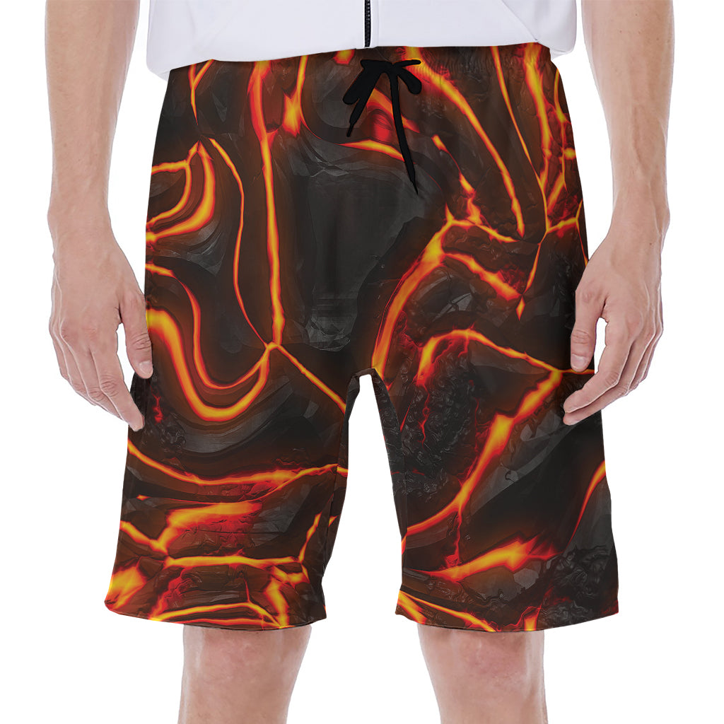 Lava Print Men's Beach Shorts