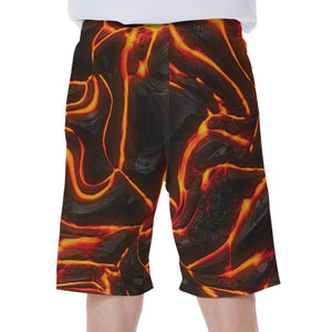 Lava Print Men's Beach Shorts