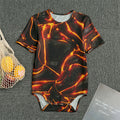 Lava Print Men's Bodysuit