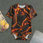 Lava Print Men's Bodysuit