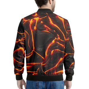 Lava Print Men's Bomber Jacket