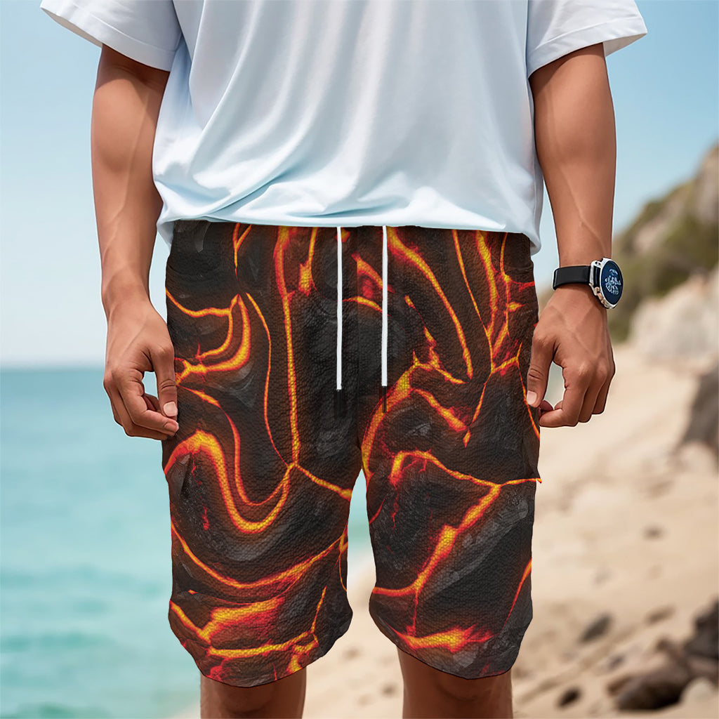 Lava Print Men's Cargo Shorts