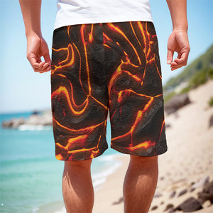 Lava Print Men's Cargo Shorts