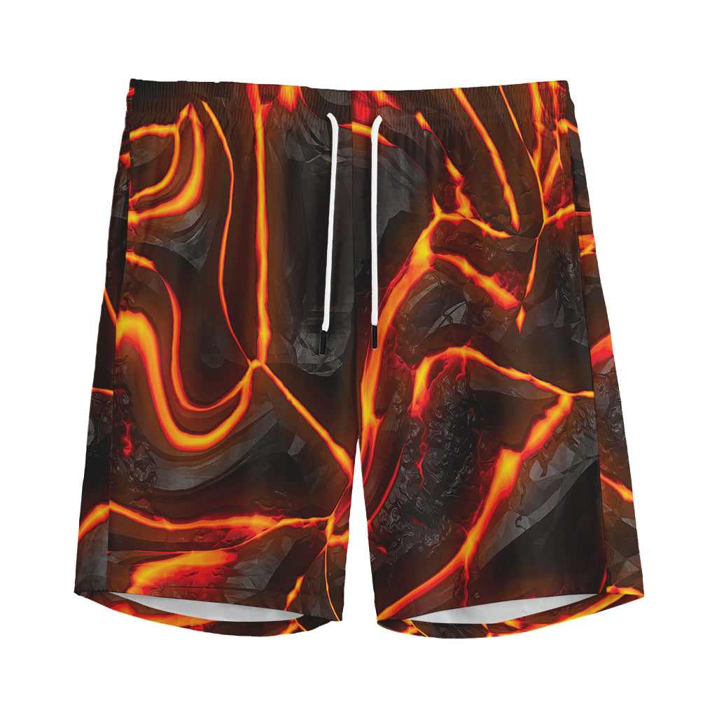 Lava Print Men's Sports Shorts