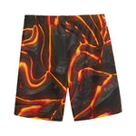 Lava Print Men's Sports Shorts