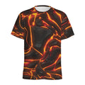 Lava Print Men's Athletic T-Shirt