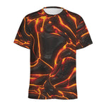 Lava Print Men's Sports T-Shirt