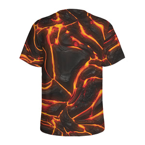 Lava Print Men's Sports T-Shirt