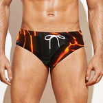 Lava Print Men's Swim Briefs