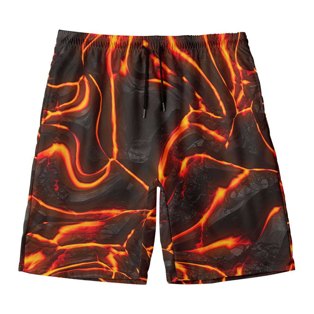 Lava Print Men's Swim Trunks