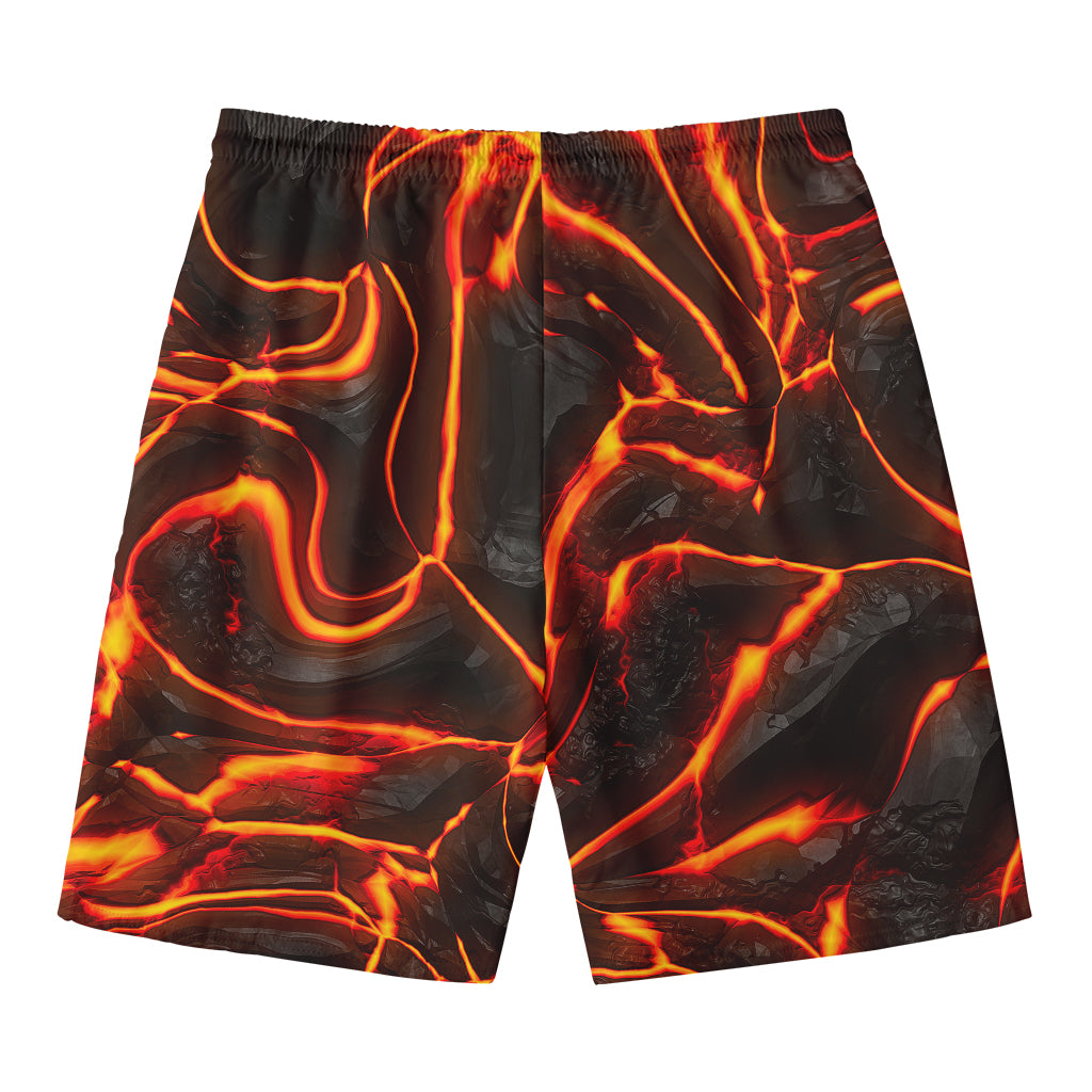 Lava Print Men's Swim Trunks