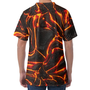 Lava Print Men's Velvet T-Shirt