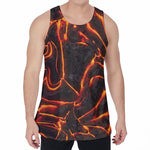 Lava Print Men's Velvet Tank Top