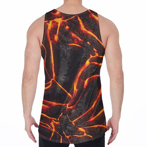 Lava Print Men's Velvet Tank Top