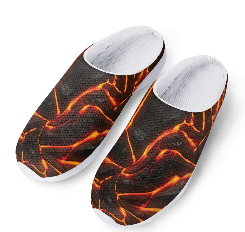 Lava Print Mesh Casual Shoes