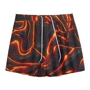 Lava Print Mesh Shorts