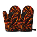 Lava Print Oven Mitts