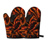 Lava Print Oven Mitts