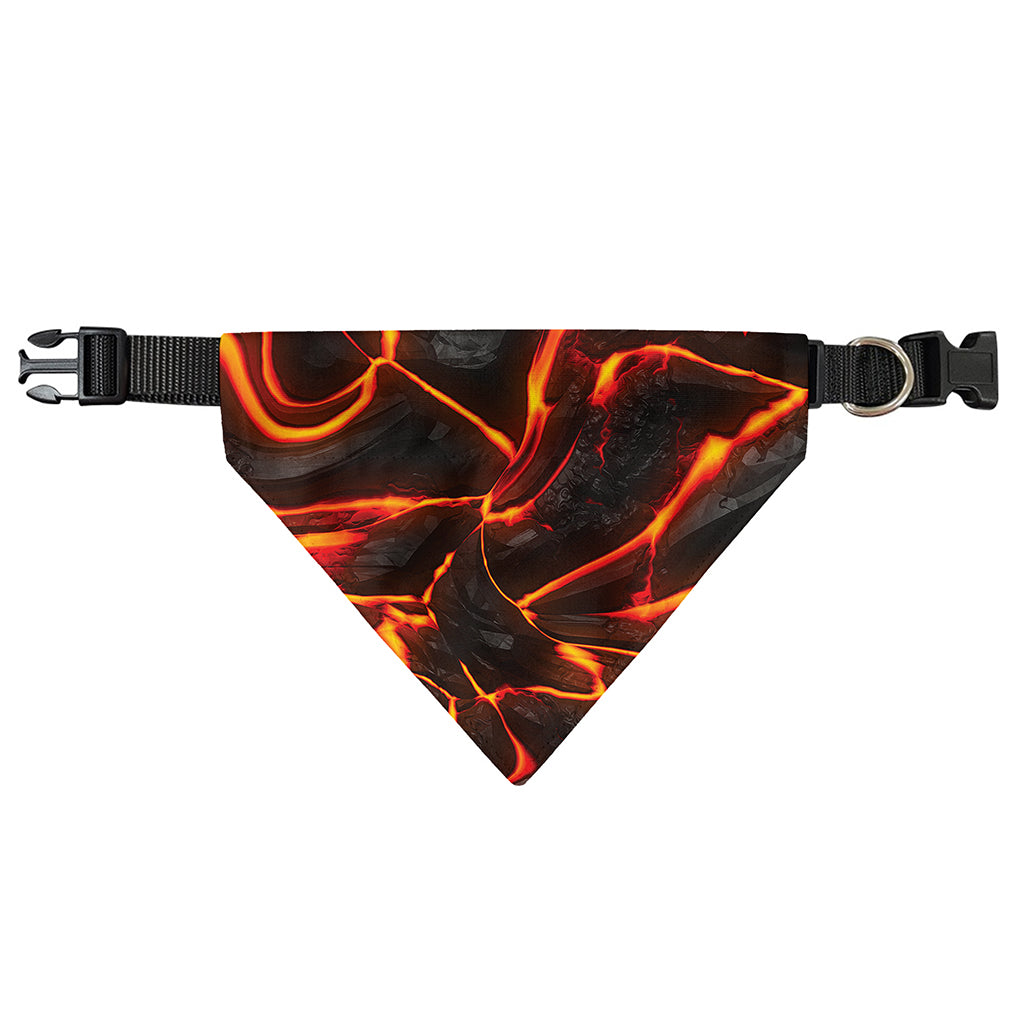Lava Print Over The Collar Dog Bandana