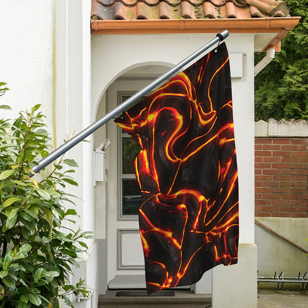 Lava Print Polyester Flag
