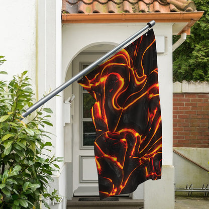 Lava Print Polyester Flag