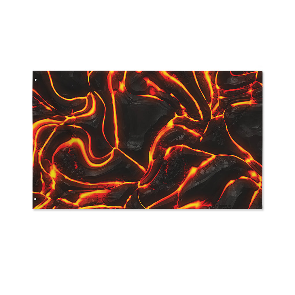 Lava Print Polyester Flag