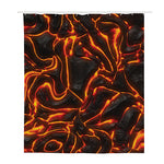 Lava Print Polyester Shower Curtain