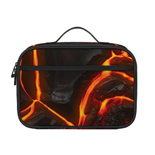 Lava Print Portable Lunch Bag