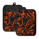 Lava Print Pot Holders With Pocket