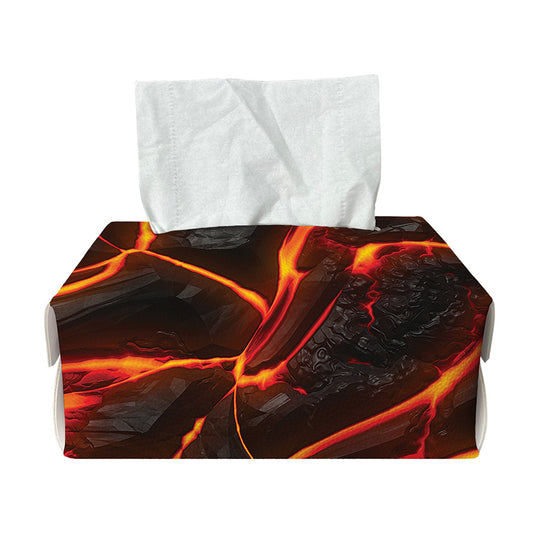 Lava Print Rectangle Tissue Box Cover