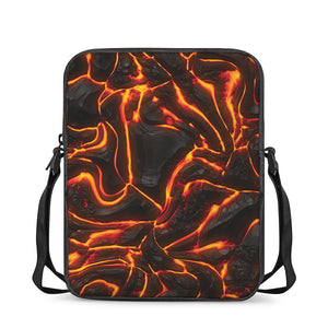 Lava Print Rectangular Crossbody Bag