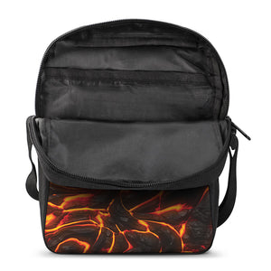 Lava Print Rectangular Crossbody Bag