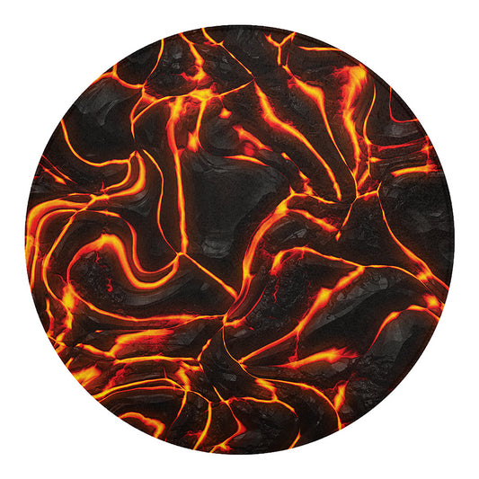 Lava Print Round Blanket