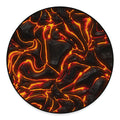 Lava Print Round Floor Mat