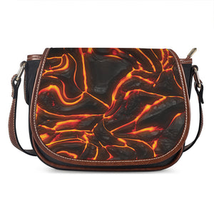 Lava Print Saddle Bag