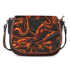 Lava Print Saddle Bag