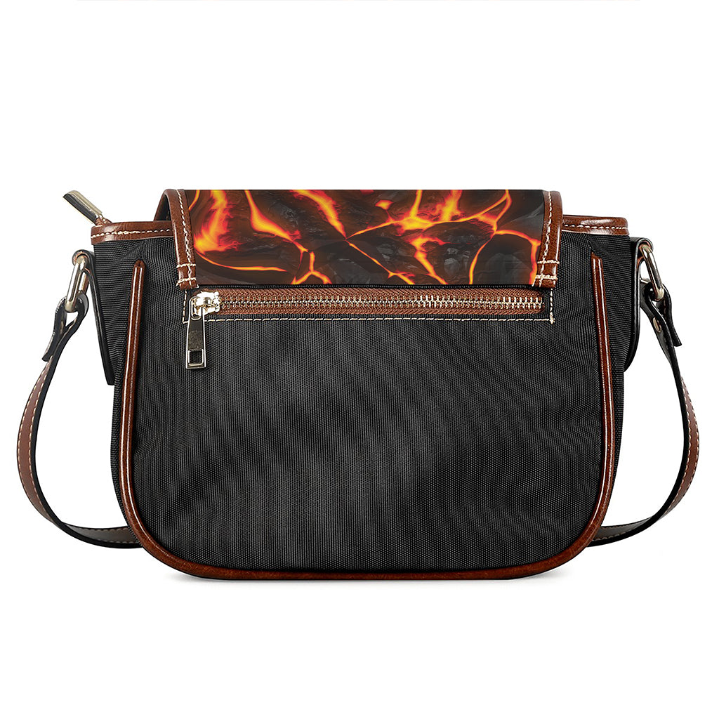 Lava Print Saddle Bag