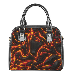 Lava Print Shoulder Handbag