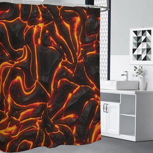 Lava Print Shower Curtain