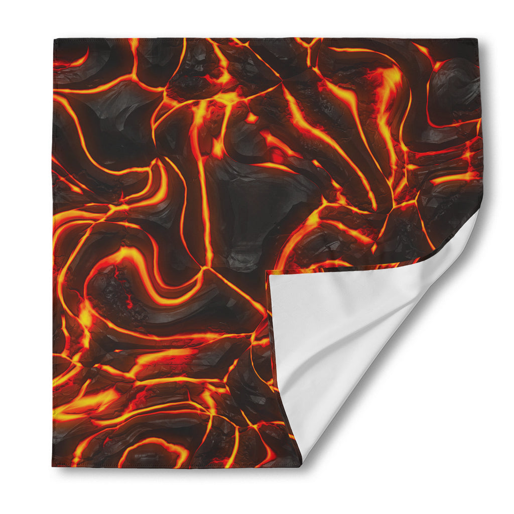 Lava Print Silk Bandana