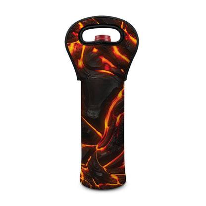 Lava Print Single Neoprene Wine Tote