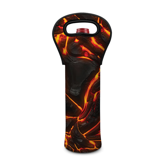 Lava Print Single Neoprene Wine Tote