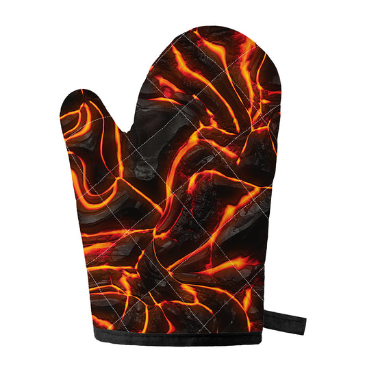 Lava Print Single Oven Mitt