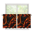 Lava Print Tier Curtains