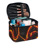 Lava Print Travel Makeup Bag