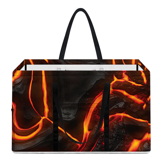 Lava Print Utility Tote Bag