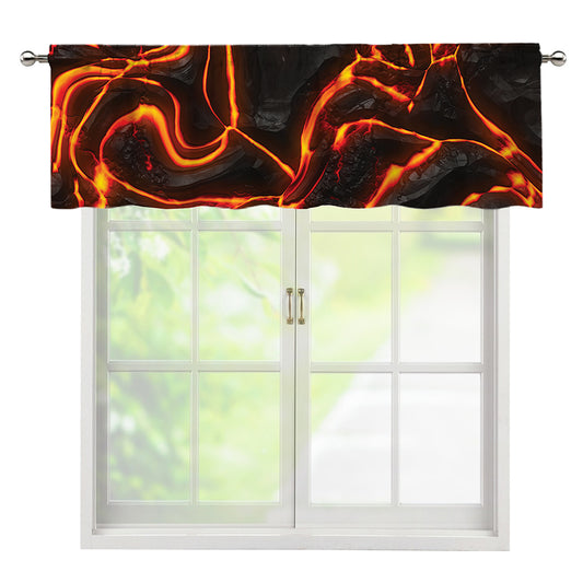 Lava Print Window Valance
