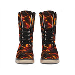 Lava Print Winter Boots