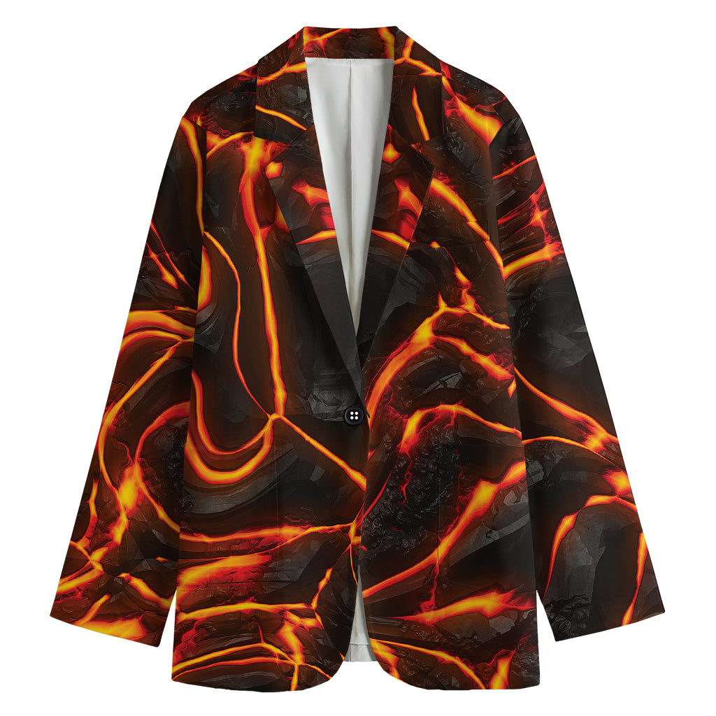 Lava Print Women's Blazer