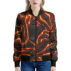 Lava Print Women's Bomber Jacket